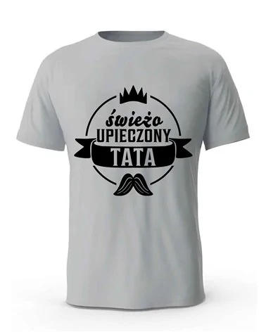 Koszulka Męska, Świeżo Upieczony Tata, Prezent