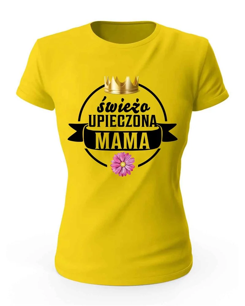 Koszulka Damska, Świeżo Upieczona Mama, Prezent 