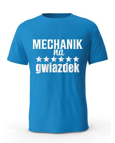 Koszulka Męska, Mechanik Na 6 Gwiazdek, Prezent
