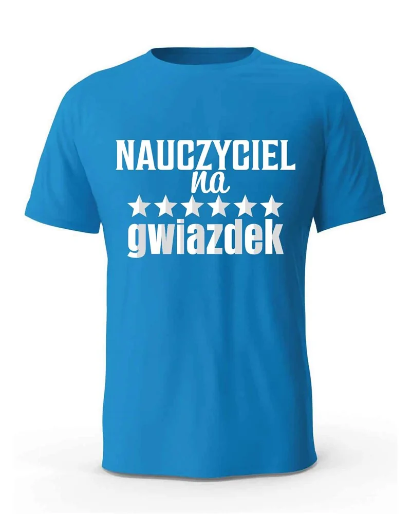 Koszulka Męska, Nauczyciel Na 6 Gwiazdek, Prezent