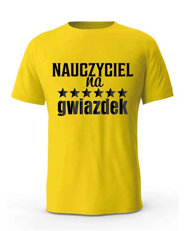 Koszulka Męska, Nauczyciel Na 6 Gwiazdek, Prezent