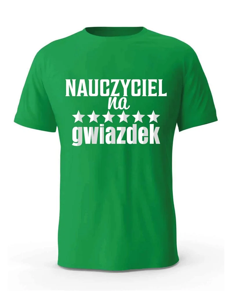 Koszulka Męska, Nauczyciel Na 6 Gwiazdek, Prezent