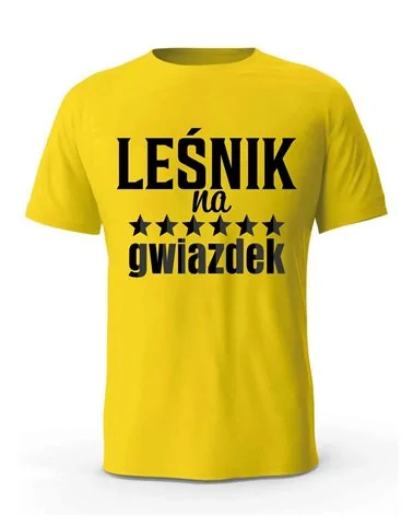 Koszulka Męska, Leśnik Na 6 Gwiazdek, Prezent
