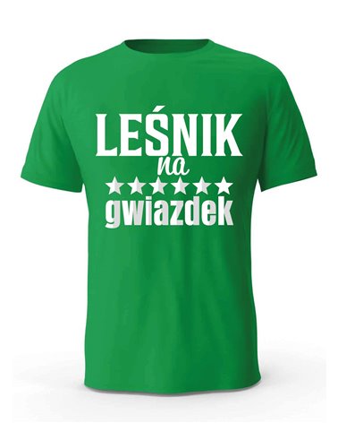 Koszulka Męska, Leśnik Na 6 Gwiazdek, Prezent