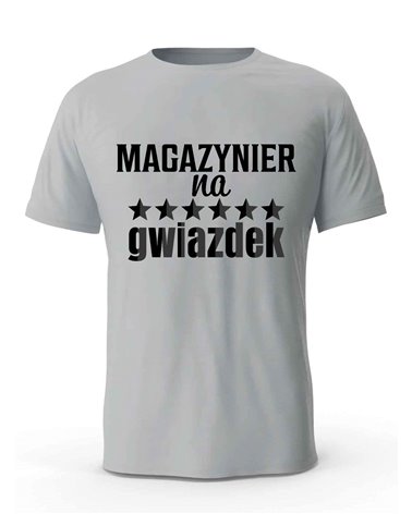 Koszulka Męska, Magazynier Na 6 Gwiazdek, Prezent