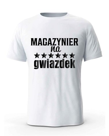 Koszulka Męska, Magazynier Na 6 Gwiazdek, Prezent