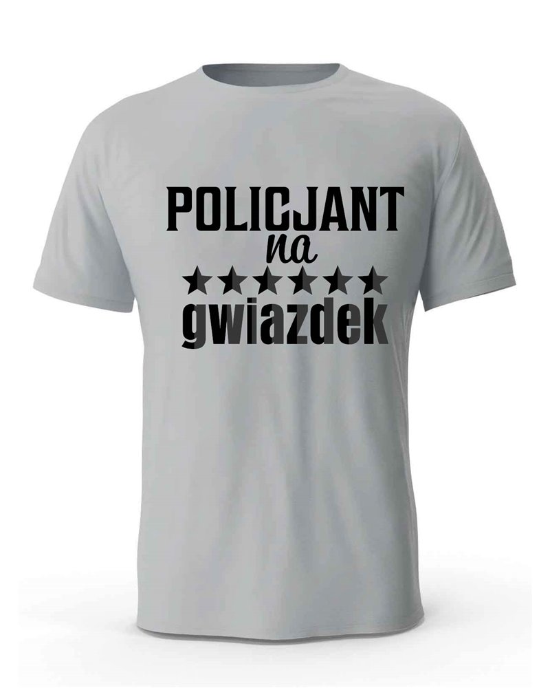 Koszulka Męska, Policjant Na 6 Gwiazdek, Prezent