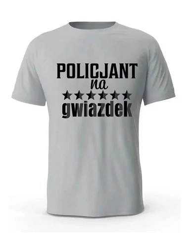 Koszulka Męska, Policjant Na 6 Gwiazdek, Prezent