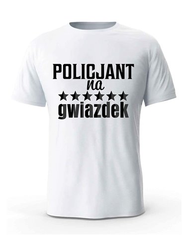 Koszulka Męska, Policjant Na 6 Gwiazdek, Prezent