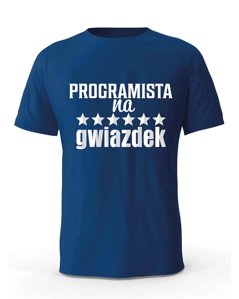 Koszulka Męska, Programista Na 6 Gwiazdek, Prezent