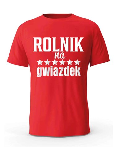 Koszulka Męska, Rolnik Na 6 Gwiazdek, Prezent