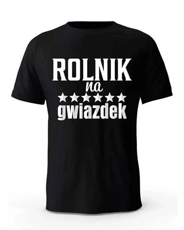 Koszulka Męska, Rolnik Na 6 Gwiazdek, Prezent