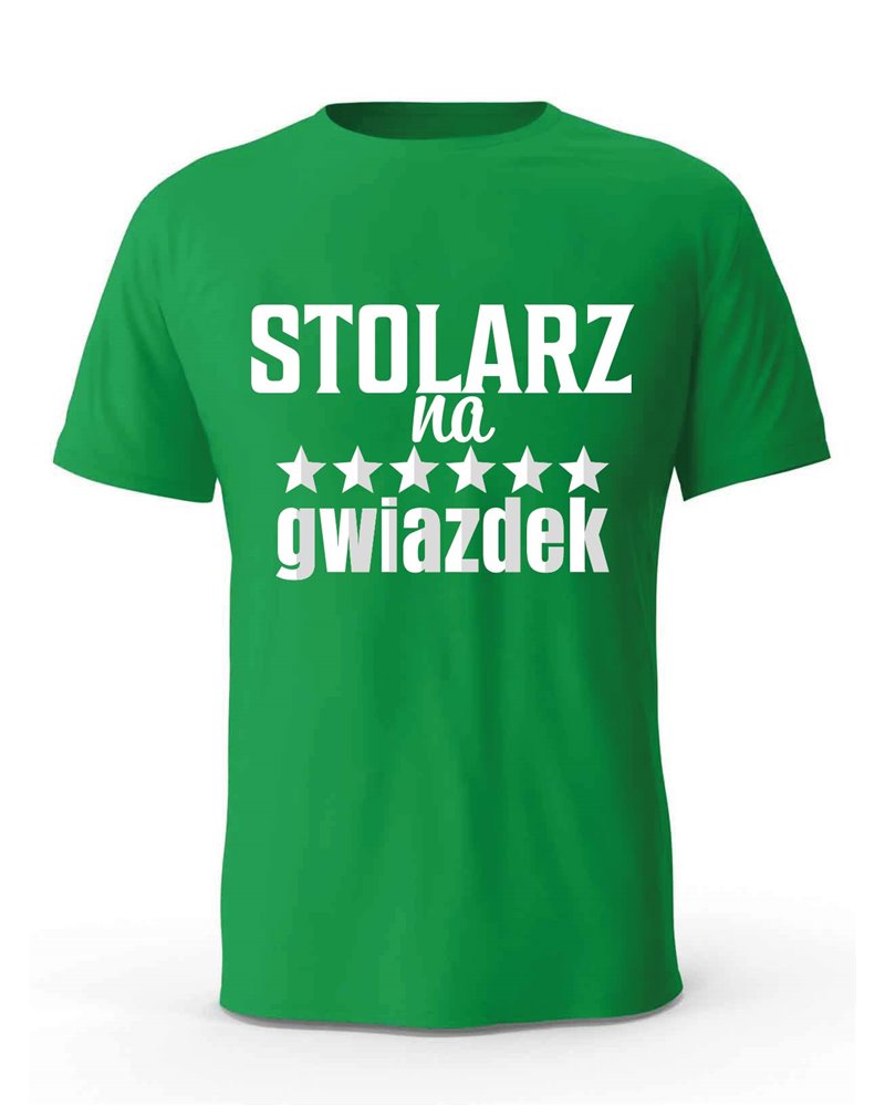 Koszulka Męska, Stolarz Na 6 Gwiazdek, Prezent