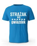 Koszulka Męska, Strażak Na 6 Gwiazdek, Prezent