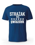 Koszulka Męska, Strażak Na 6 Gwiazdek, Prezent