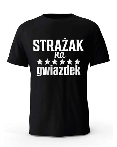 Koszulka Męska, Strażak Na 6 Gwiazdek, Prezent
