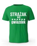 Koszulka Męska, Strażak Na 6 Gwiazdek, Prezent