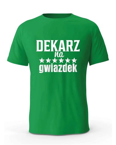 Koszulka Męska, Dekarz Na 6 Gwiazdek, Prezent
