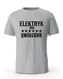 Koszulka Męska, Elektryk Na 6 Gwiazdek, Prezent