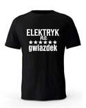 Koszulka Męska, Elektryk Na 6 Gwiazdek, Prezent