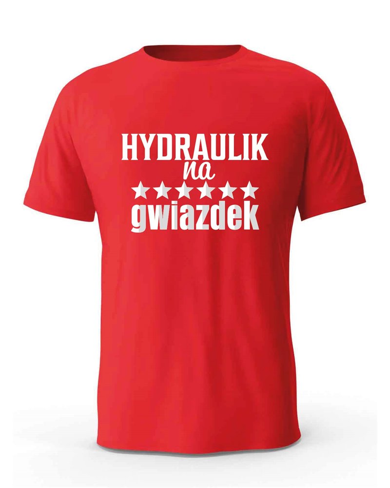 Koszulka Męska, Hydraulik Na 6 Gwiazdek, Prezent