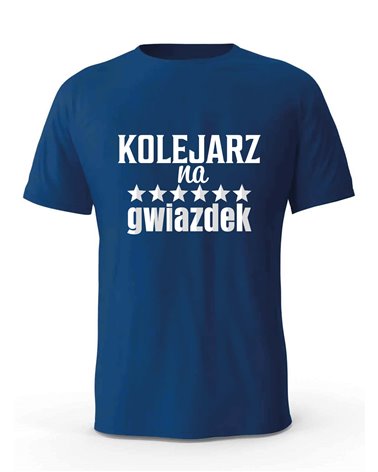 Koszulka Męska, Kolejarz Na 6 Gwiazdek, Prezent