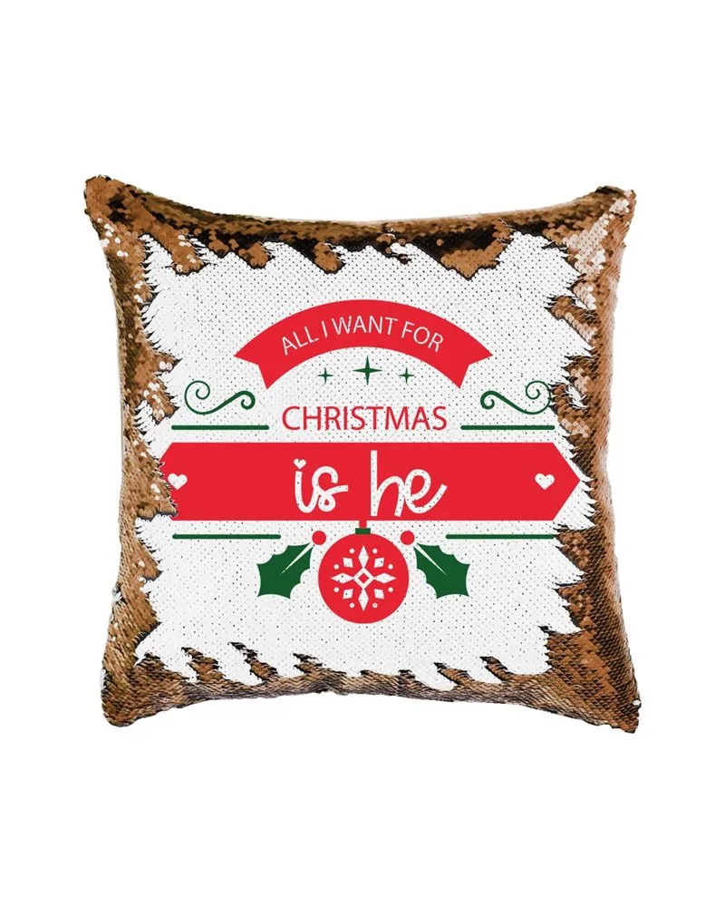 Poduszka Cekinowa, All I Want For Christmas Is He, Prezent 