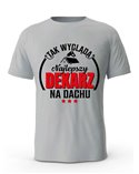 Koszulka Męska, Tak Wygląda Najlepszy Dekarz Na Dachu, Prezent