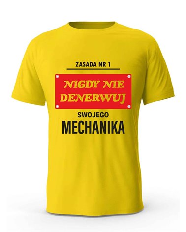 Koszulka Męska, Nigdy Nie Denerwuj Swojego Mechanika, Prezent
