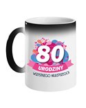 Kubek Magiczny, 80 Urodziny Wszystkiego Najlepszego, Prezent