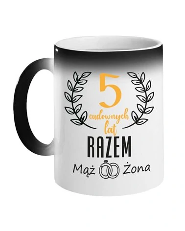 Kubek Magiczny, 5 Cudownych Lat Razem, Prezent
