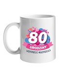 Kubek, 80 Urodziny Wszystkiego Najlepszego, Prezent