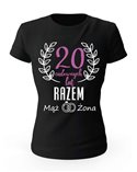 Koszulka Damska, 20 Cudownych Lat Razem, Prezent