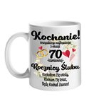 Kubek, Z Okazji 70 Rocznicy Ślubu, Prezent Dla Żony