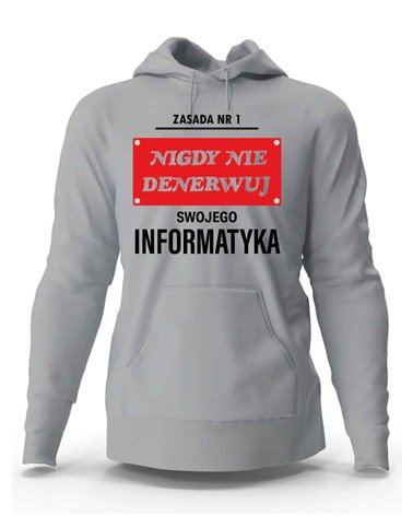 Bluza Męska, Nigdy Nie Denerwuj Swojego Informatyka, Prezent