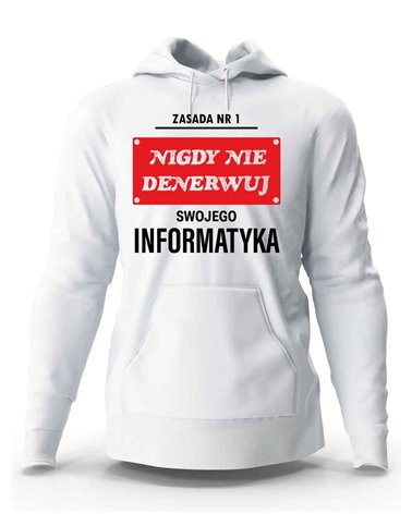 Bluza Męska, Nigdy Nie Denerwuj Swojego Informatyka, Prezent