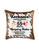 Poduszka Cekinowa, Na 55 Rocznicę od Żony, Prezent Od Żony