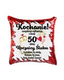 Poduszka Cekinowa, Na 50 Rocznicę od Męża, Prezent Od Męża