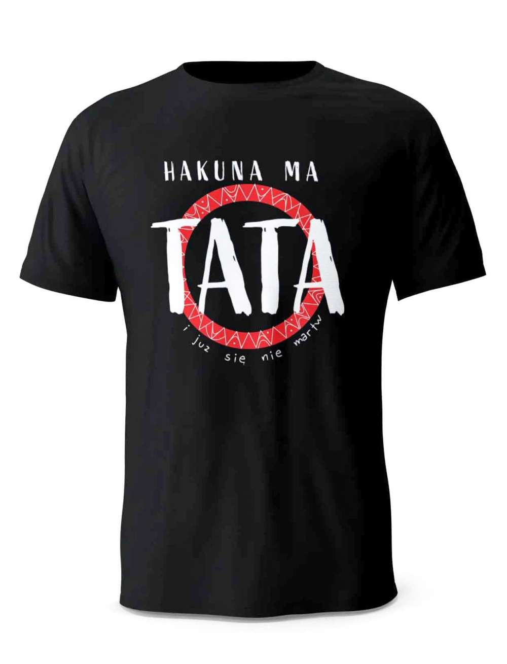 Koszulka Hakuna Ma Tata Czerowy, T-shirt dla Taty