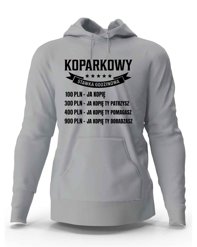 Bluza Męska, Koparkowy Stawka Godzinowa, Prezent