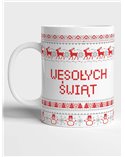Kubek, Wesołych Świąt Wzorki, Prezent 