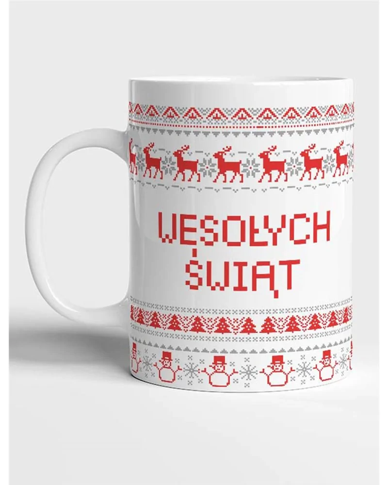 Kubek, Wesołych Świąt Wzorki, Prezent 