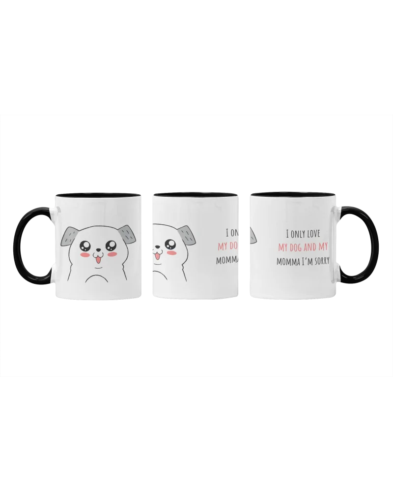 Kubek z czarnym uchem, Only Dog,  Prezent