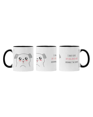 Kubek z czarnym uchem, Only Dog,  Prezent