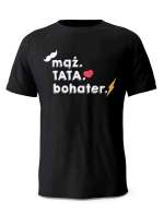 Koszulka Mąż, Tata, Bohater, Prezent T-shirt dla Taty