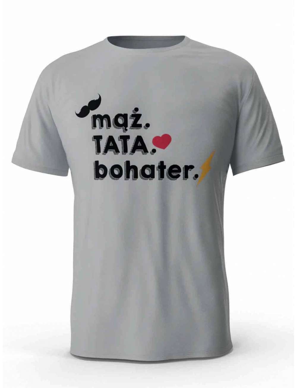 Koszulka Mąż, Tata, Bohater, Prezent T-shirt dla Taty