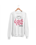 Bluza Bez Kaptura Damska, I Love You