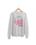 Bluza Bez Kaptura Damska, I Love You
