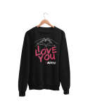 Bluza Bez Kaptura Damska, I Love You