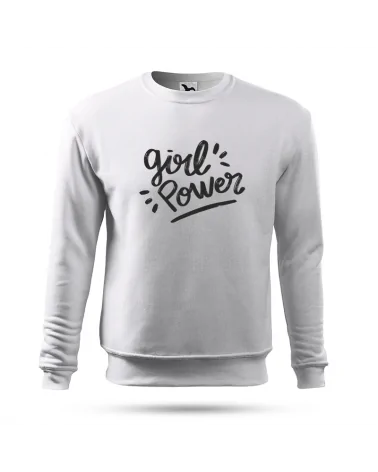 Bluza bez kaptura damska,  Girl Power, Prezent